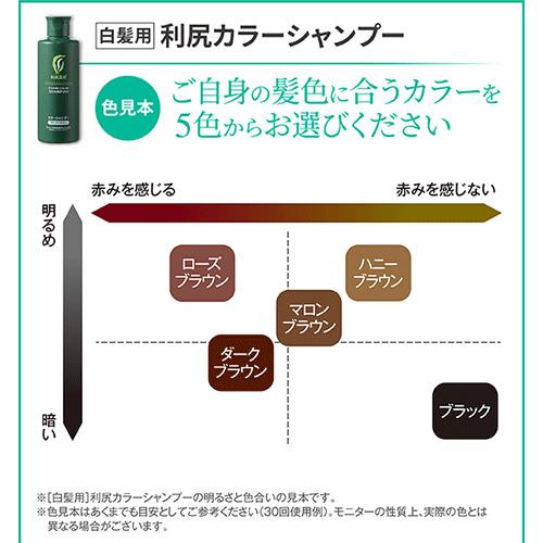 利尻昆布 利尻カラーシャンプー 200mL ブラック ハンズ : ハンズYahoo