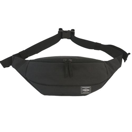 吉田カバン　ポーター（PORTER）　ムース（MOUSSE）　ウエストバッグ（L）　751−28181　ブラック ハンズ | 