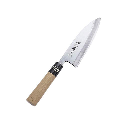 キッチン、台所用品 佐藤晋一郎 利秀作 出刃包丁 150mm 水牛柄 片刃