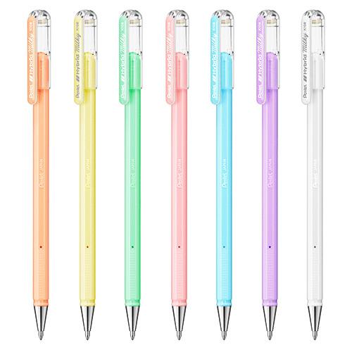 お買い得】 ぺんてる（Pentel） ハイブリッドミルキー 7色セット