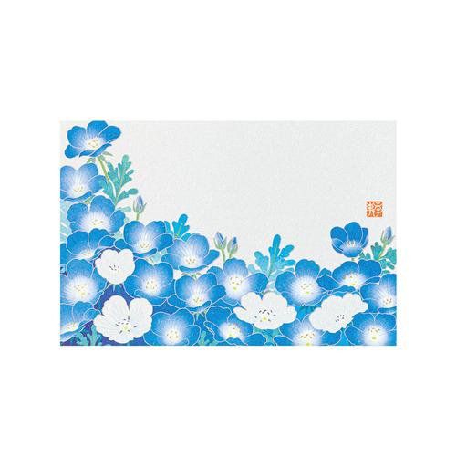 ミドリ（MIDORI） ポストカード023 80023006 ネモフィラ柄 S2 ハンズ