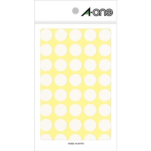 エーワン（A-one）　カラーラベル　15mm丸　白 ハンズ | 