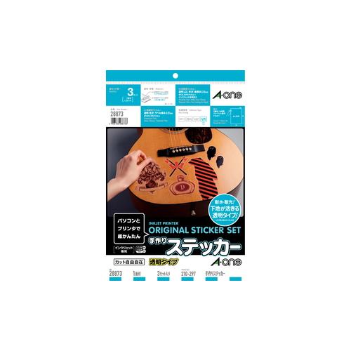 エーワン（A-one） 手作ステッカー 透明タイプ 28873 ハンズ : ハンズ