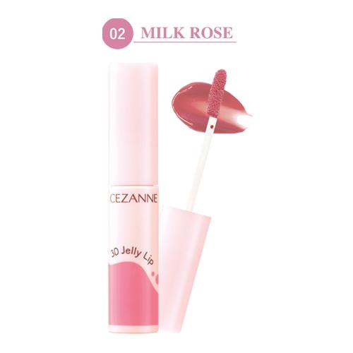 セザンヌ（CEZANNE）　3Dジェリーリップ　02　ミルクローズ ハンズ |  | 01