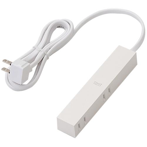 エレコム（ELECOM）　デザインタップ　“roo’t”　AVT−D3−2415WH　ホワイト ハンズ | 