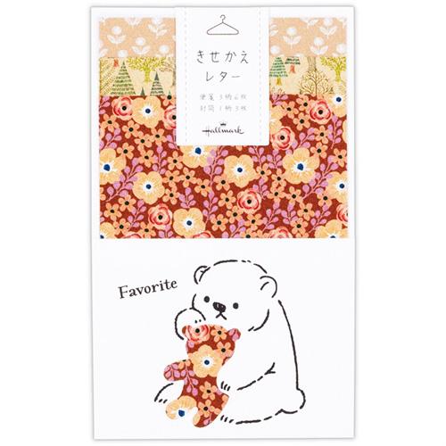 ホールマーク Hallmark きせかえレター ミニレターセット クマ レターセット 便箋 レターセット 東急ハンズ ハンズyahoo ショッピング店 通販 Yahoo ショッピング