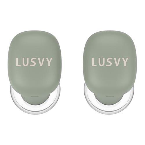 LUSVY ワイヤレスイヤホン グリーン ナガオカ（NAGAOKA） 完全ワイヤレスイヤホン LUSVY カフェ 抹茶ラテ