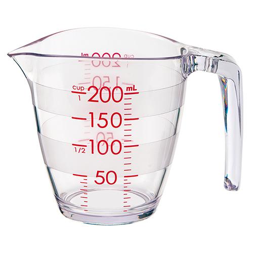 マーナ（marna）　目盛りが見やすい計量カップ　K649CL　200mL ハンズ |  | 01