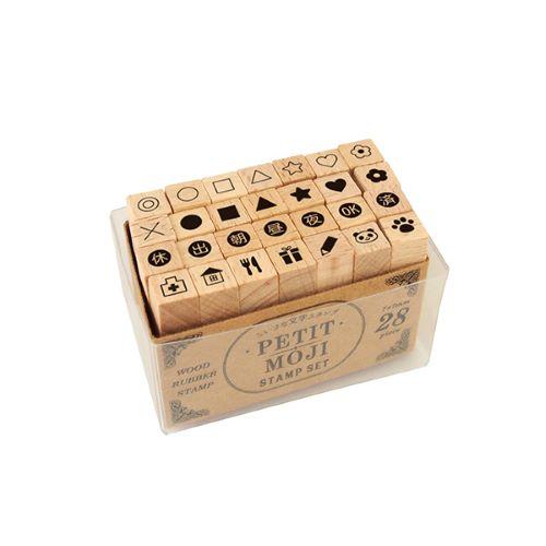 こどものかお　プチ文字スタンプセット（小）　1228−021　マーク2 ハンズ | 