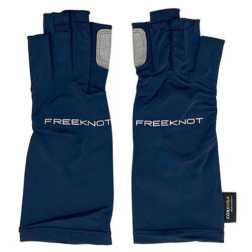 フリーノット（FREEKNOT）　ストレッチタフ手甲グローブ　5本カット　Y4198−F−80　ネイビー ハンズ | 