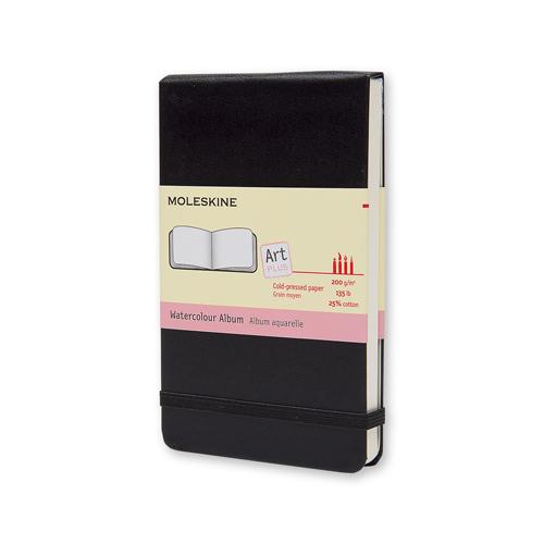 モレスキン（MOLESKINE）　アート　水彩画用ノートブック　ハードカバー　ポケットサイズ　406616　ブラック ハンズ | 