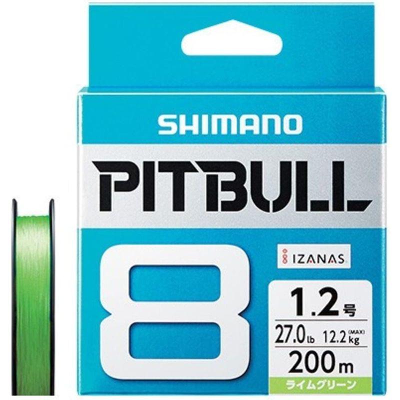 シマノ(SHIMANO) PEライン ピットブル 8本編み 200m 0.6号 ライムグリーン 14.5lb PL-M68R 釣り糸｜hands-new-shop｜02