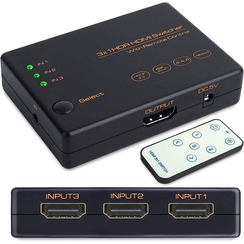 HDMI切替器 3入力1出力 HDMI2.0 HDMI セレクター 4K60Hz HDMI分配器 usb給電 4K+3D HDCP2.2対応｜hands-new-shop｜07