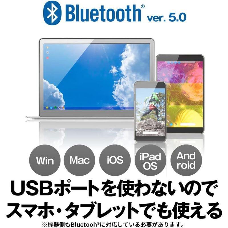 バッファロー ワイヤレス モバイルマウス Bluetooth FLEXUS 薄型軽量 5ボタン 戻る/進むボタン搭載 無線 静音 BlueL｜hands-new-shop｜02