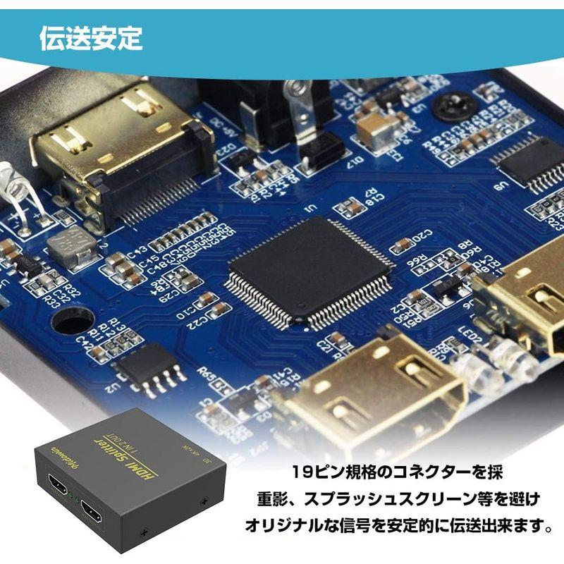 Midowin HDMI 分配器 1入力2出力 同時出力 HDMI セレクター 4K 3D HDCP Ver 1.4 Nintendo Sw｜hands-new-shop｜07