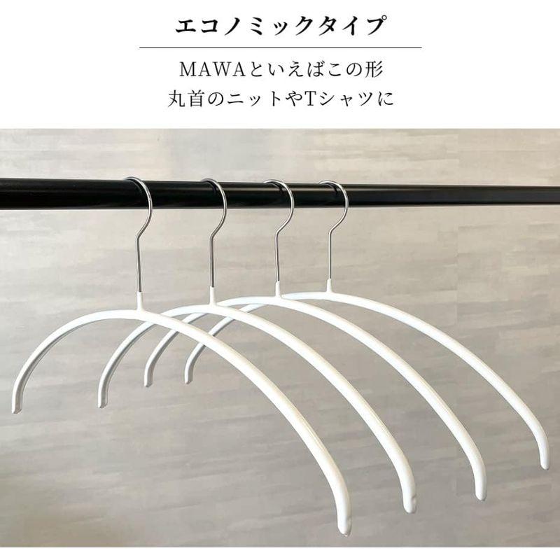 マワ ドイツのすべらない ハンガー エコノミック 46P 10本組 ホワイト｜hands-new-shop｜09