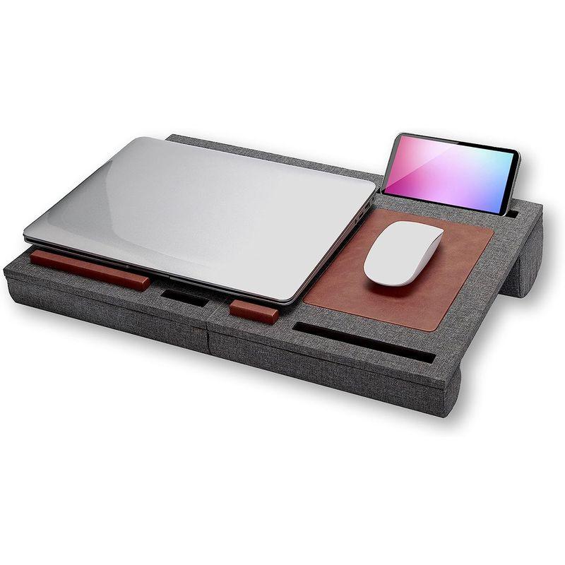 ONSURU 折りたたみ 膝上テーブル PC クッション テーブル ベッドテーブル マウスパッド付 持ち運び可能 ノートパソコン タブレット｜hands-new-shop｜02