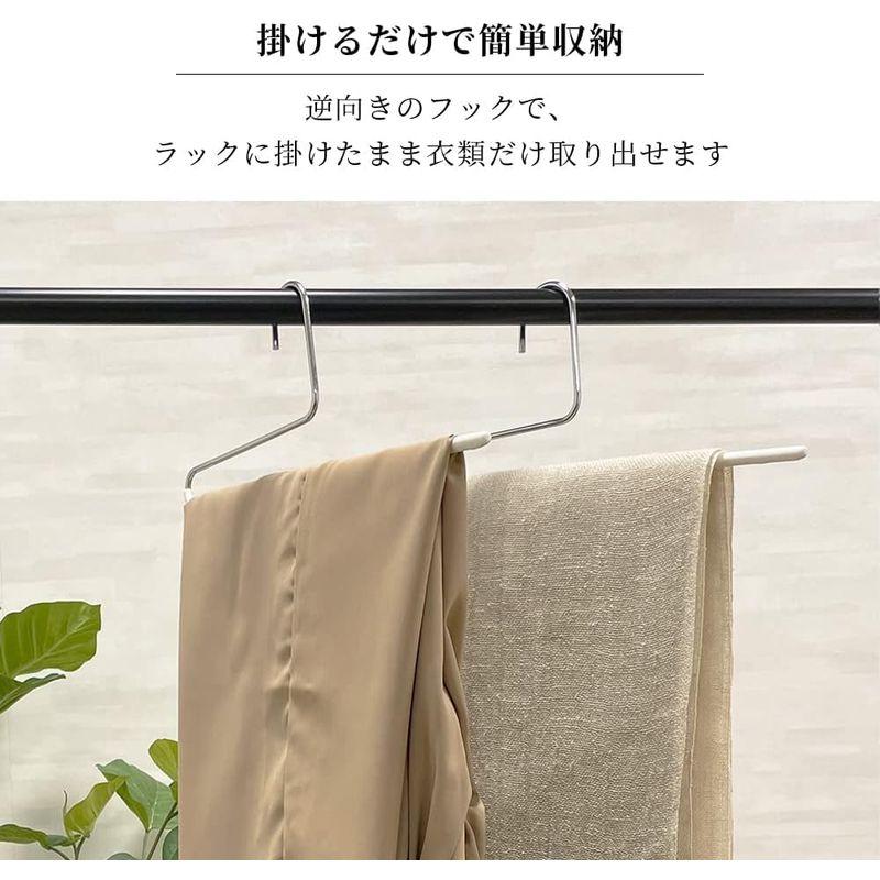 マワ ドイツのすべらない ハンガー ズボン スカート用 KH35/U 10本組 ホワイト｜hands-new-shop｜02
