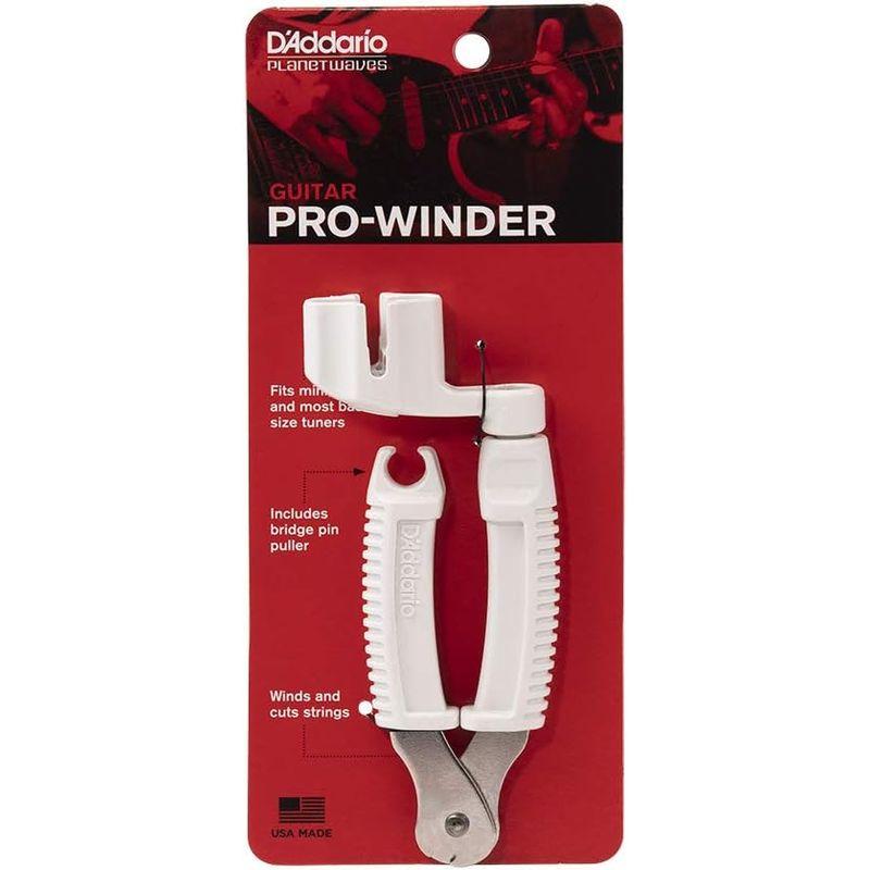 D'Addario ダダリオ ストリングワインダー ギター用 ピンプラー/ニッパー機能搭載 Pro-Winder White DP0002W｜hands-new-shop｜03