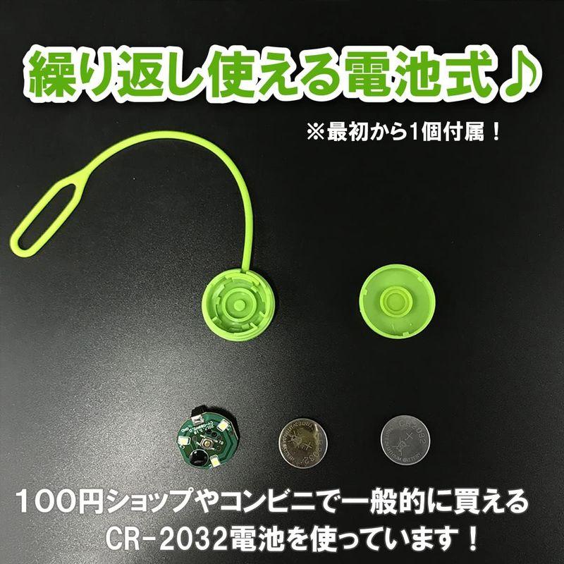 LED セーフティライト 安全ライト 小型携行ライト ウォーキング ランニング (グリーン)｜hands-new-shop｜08