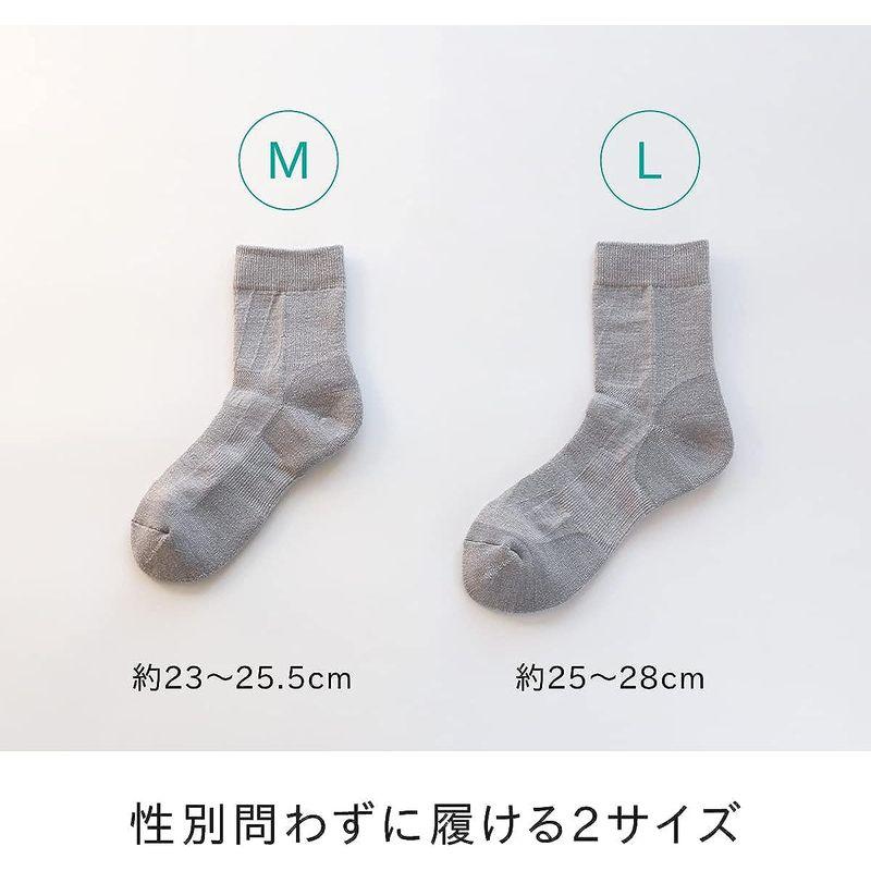 Mateller 靴下 メリノウール サポートソックス ブラック 23.0~25.5cm｜hands-new-shop｜04