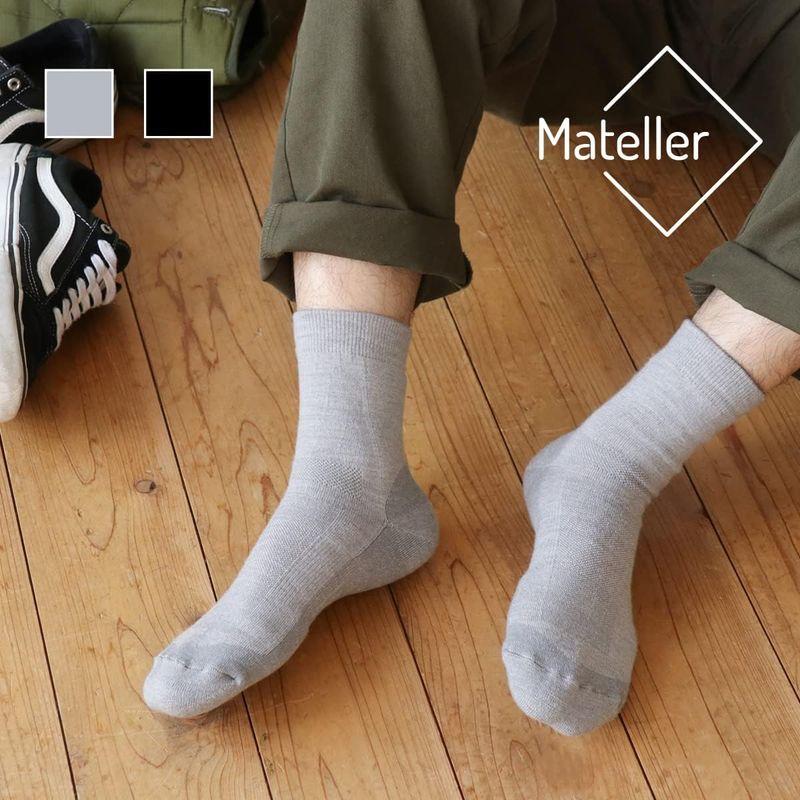 Mateller 靴下 メリノウール サポートソックス ブラック 23.0~25.5cm｜hands-new-shop｜10