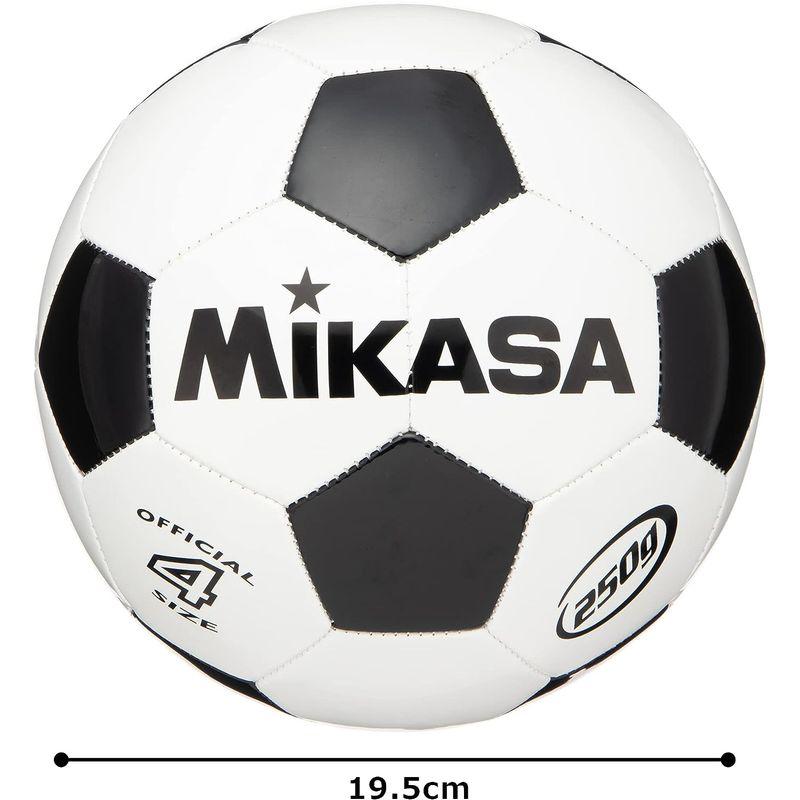 ミカサ(MIKASA) サッカーボール 4号 (小学生用) 約250g ホワイト/ブラック 縫いボール SVC403-WBK 推奨内圧0.3｜hands-new-shop｜02