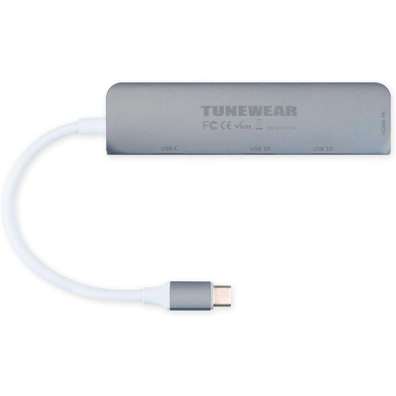 TUNEWEAR ALMIGHTY DOCK CM2 マルチUSB-Cハブ USB-A HDMI PD対応 スペースグレイ TUN-OT-0｜hands-new-shop｜06