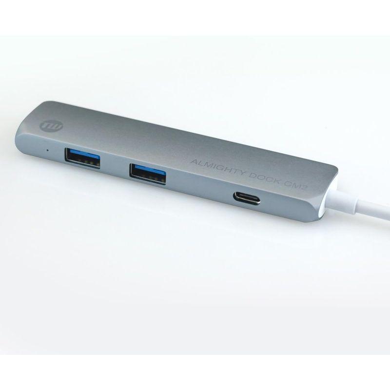 TUNEWEAR ALMIGHTY DOCK CM2 マルチUSB-Cハブ USB-A HDMI PD対応 スペースグレイ TUN-OT-0｜hands-new-shop｜09