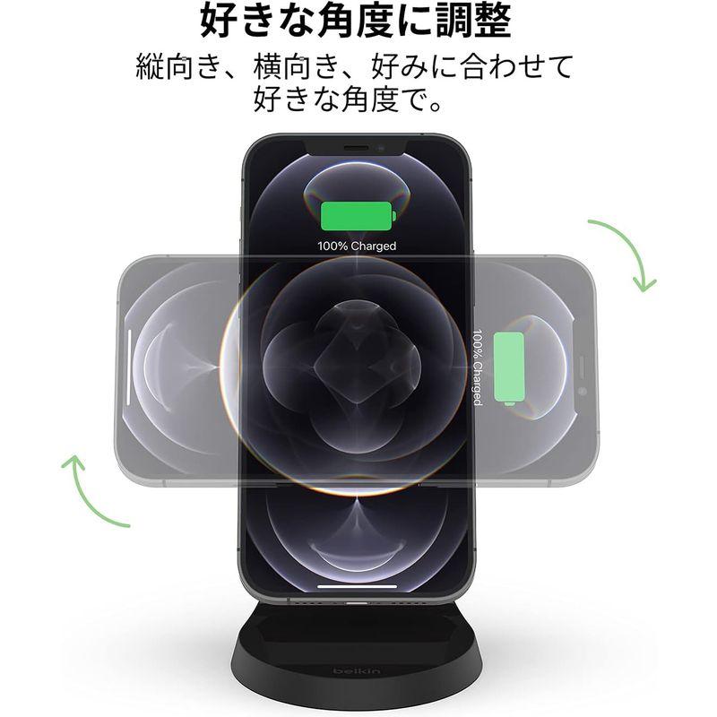 VGP 2022受賞 Belkin MagSafe対応 磁気ワイヤレス充電スタンド 急速充電 iPhone 15 / 14 / 13 / 1｜hands-new-shop｜08