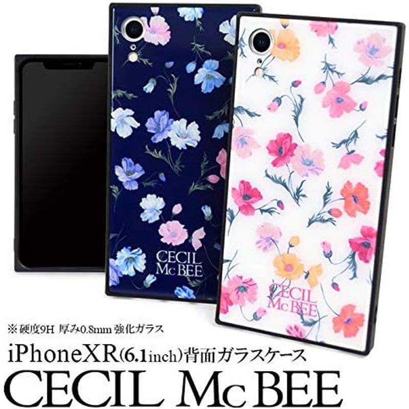 iPhoneXR専用 CECIL McBEE 「背面ガラスケース」 セシルマクビー 花柄 かわいい おしゃれ アイフォンケース iphone｜hands-new-shop｜09