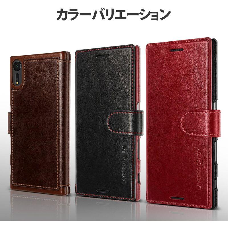 VRS Xperia XZs/XZ 対応 ケース 手帳型 Dandy Layered マグネット 式 ベルト スリム 手帳 レザー カバー｜hands-new-shop｜03