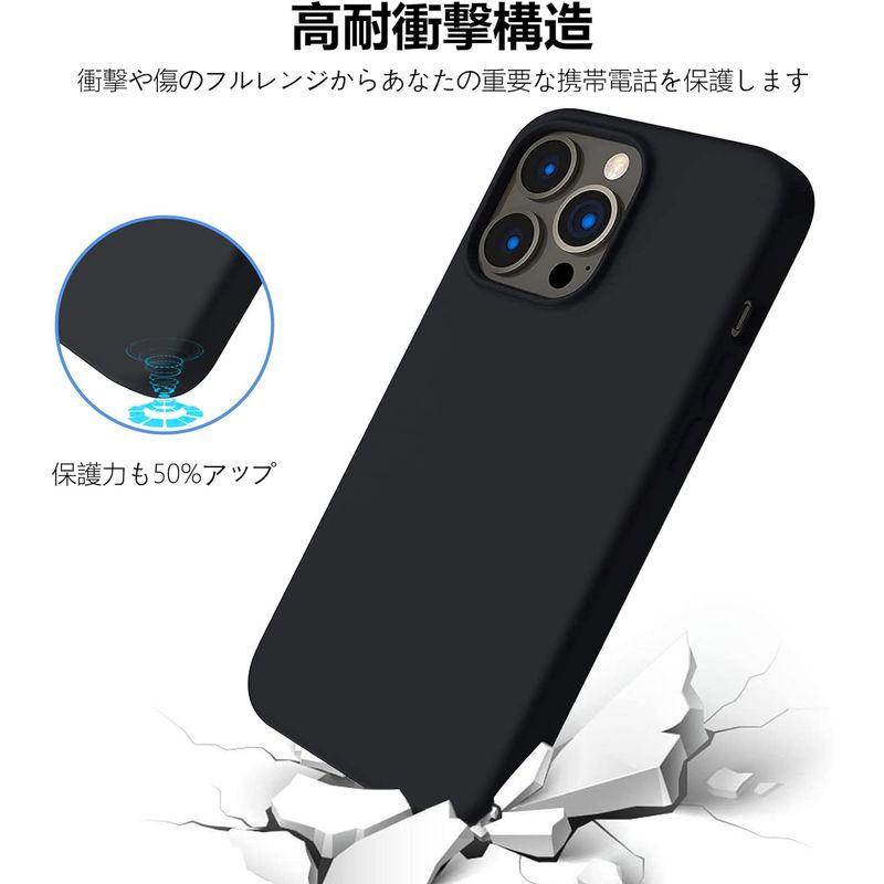 iPhone 13 用 ケース シリコン 薄型 可愛い スリム ソフト カバー 耐衝撃 TPU 液体シリコン シンプル スマホケース 耐久性｜hands-new-shop｜03