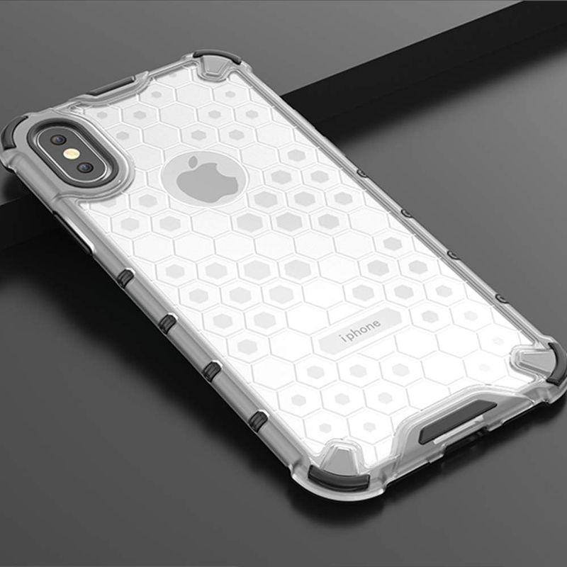 iPhone XS ケース iPhone X ケース アイフォン XS/X ケース バンパー 半透明 ハード PC + TPU カバー セル｜hands-new-shop｜03