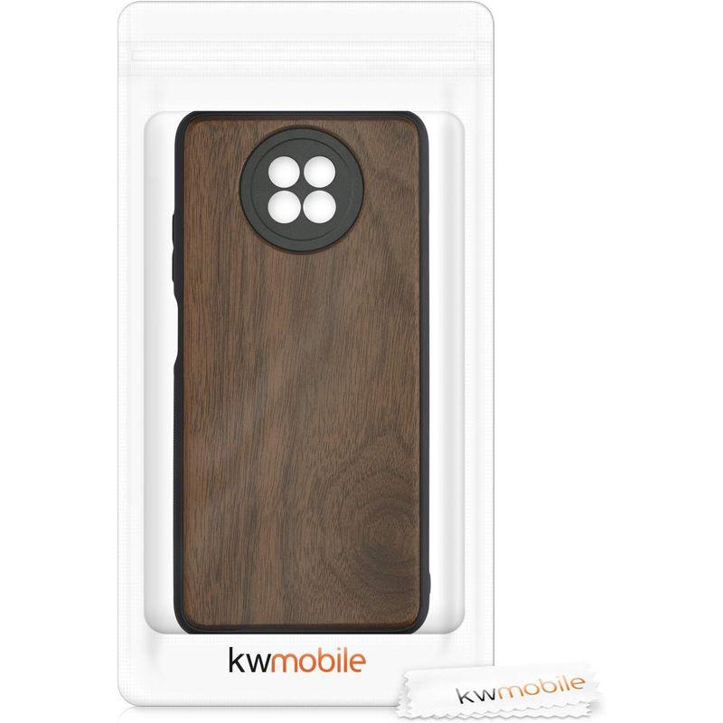 kwmobile スマホケース 対応: Xiaomi Redmi Note 9T ケース - 木製 携帯ケース TPUバンパー - ナチュラ｜hands-new-shop｜03