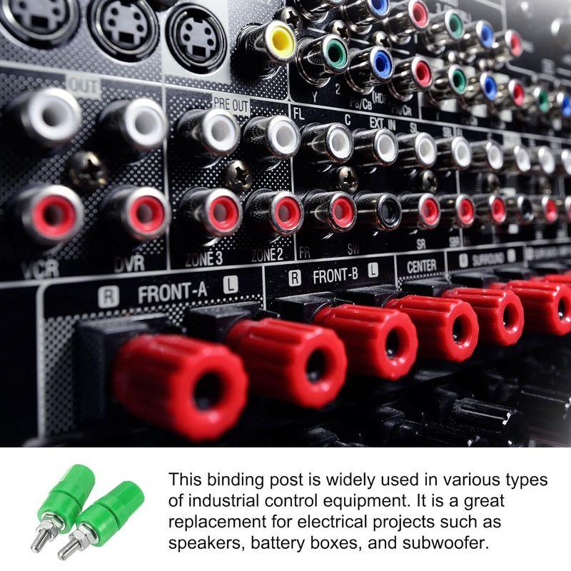 Rebower アンプバインディングポスト コッパー ターミナル lソケット スピーカーバッテリーボックスサブウーファー用 M4/グリーン/｜hands-new-shop｜06