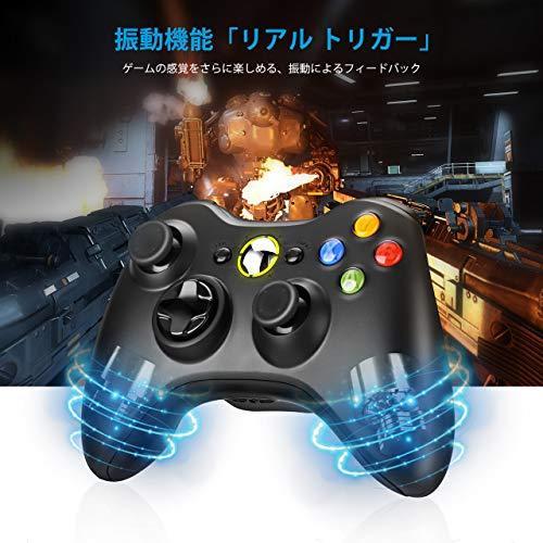 激安先着 Xbox360ワイヤレスコントローラー 2 4g高性能無線ゲームパット 調整可能振動機能 Microsoft Xbox360 Slim 本体およびpc Spa Rumba Fr