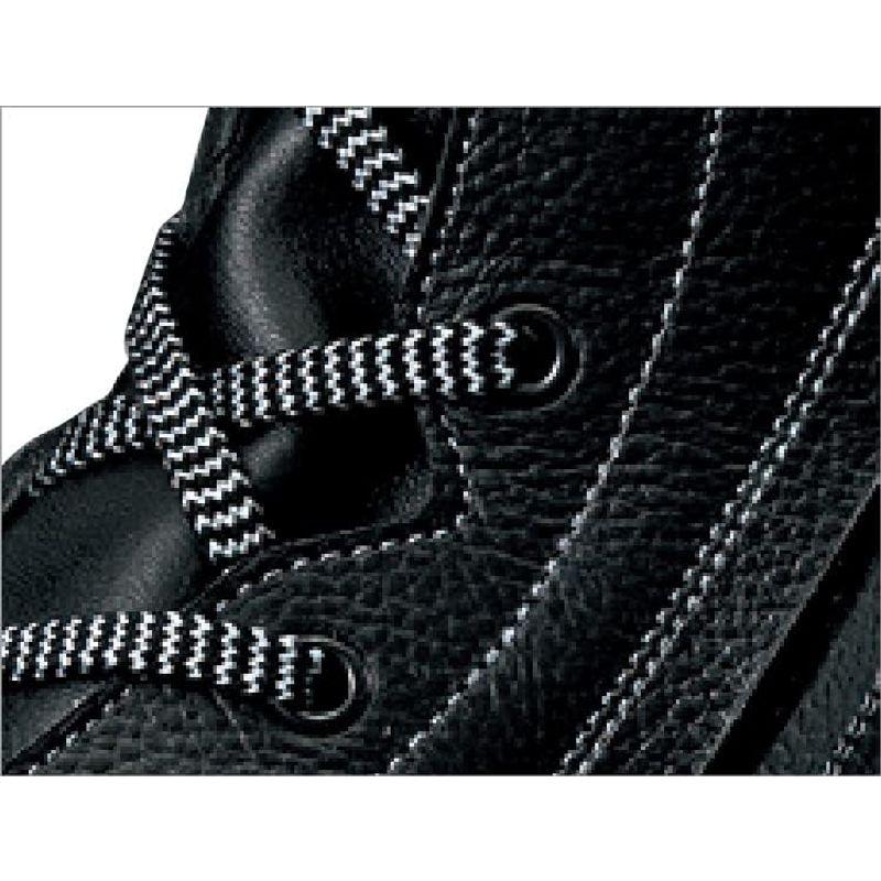 シモン　安全靴　中編上　JIS規格　クッション　快適　耐滑　WS22黒　cm　黒　3E　軽量　耐油　紐　25.5