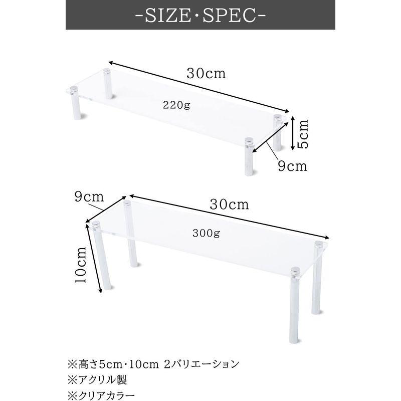 アクリルスタンド　アクリル台　高さ10cm  フィギュア　小物などのディスプレイ