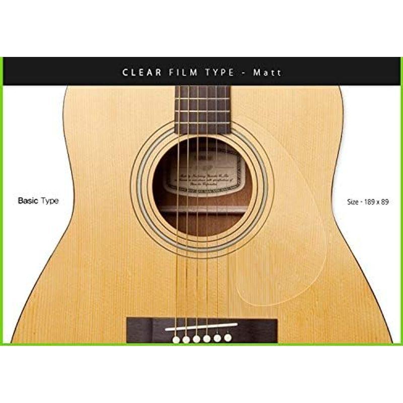 Healing Shield Basic Type Clear Matt プレミアム アコースティックギターピックガード｜hands-select-market｜02