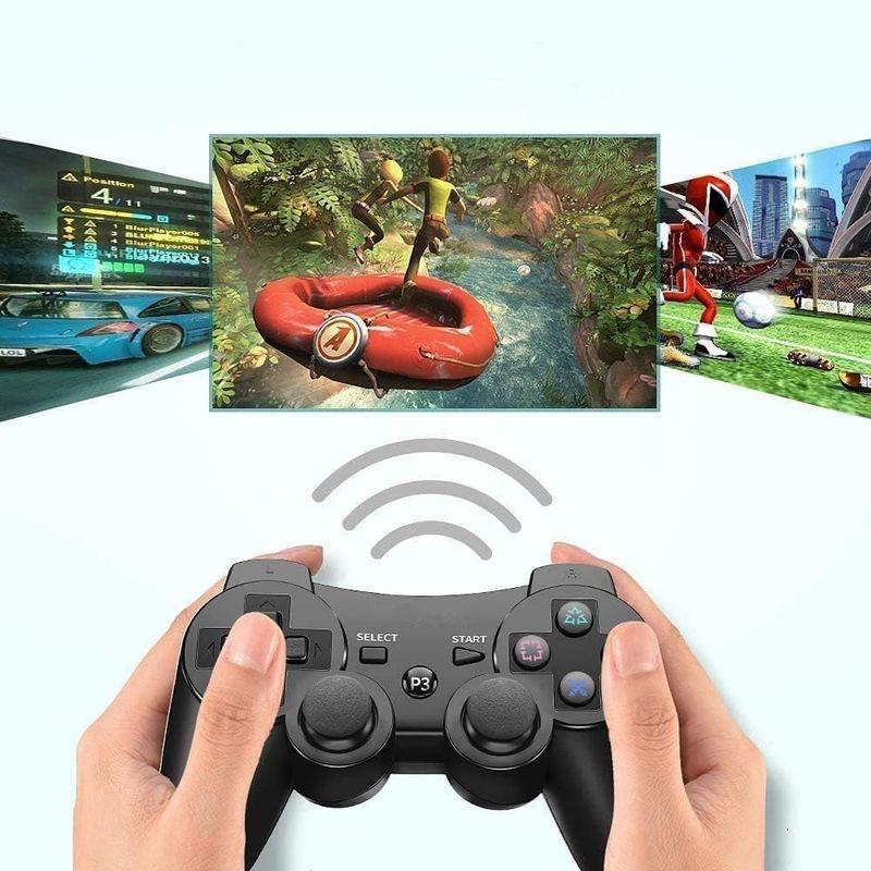 PS3 コントローラー PS3 ワイヤレスコントローラー Bluetooth ワイヤレス ゲームパッド USB ケーブル 振動機能 充電式｜hands-select-market｜02