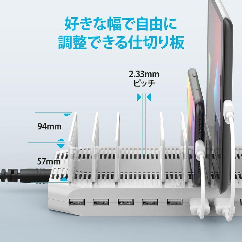 Unitek 2022 USB充電ステーション 10ポート 卓上充電スタンド 96W PSE認証済 10台同時充電 1.5A/2.4A スマ｜hands-select-market｜02