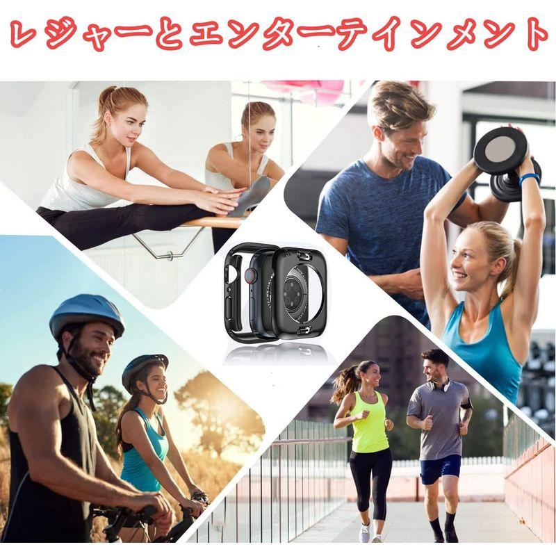 Jazolmky 2 in 1 防水ケース 対応 Apple Watch 8/7 SE/Series6/5/4 用 360°保護 ケース 4｜hands-select-market｜08