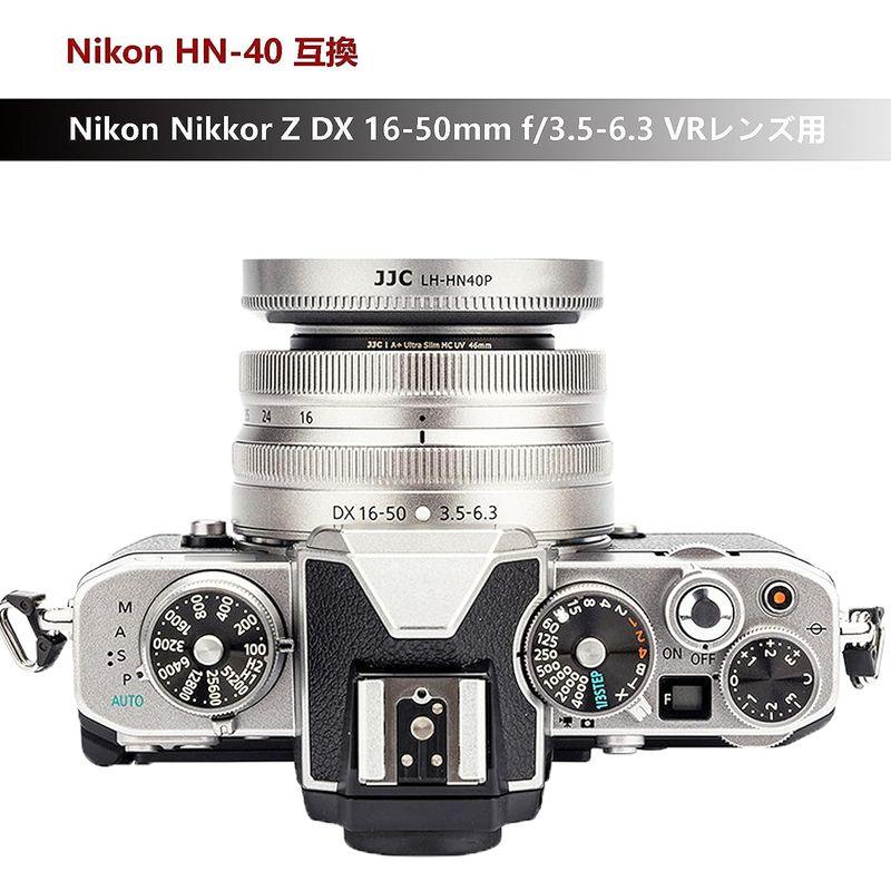 JJC HN-40 レンズフード ねじ込む式 Nikon Nikkor Z DX 16-50mm F3.5-6.3 VR レンズ 用 Nik｜hands-select-market｜03