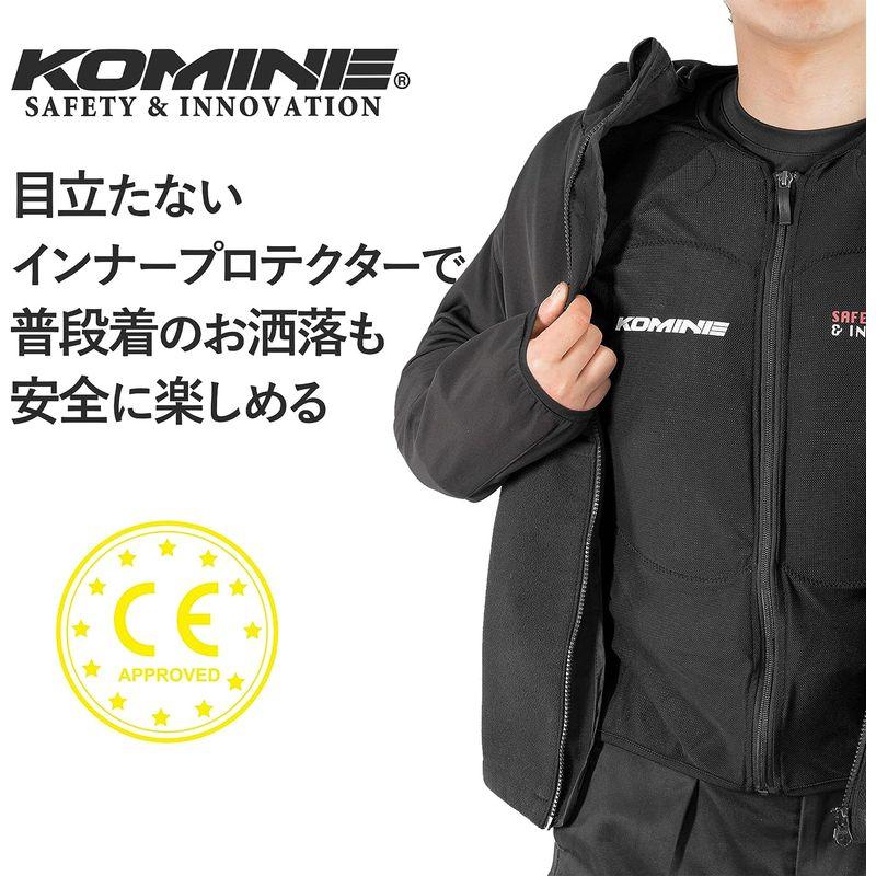 コミネ(KOMINE)　バイク用　CEアーマードトップインナーウェア　CE規格　SK-693　903　ブラック　L