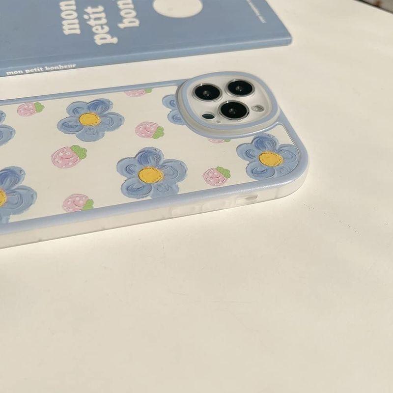 PNATEE iPhone 12 ケース かわいい花柄 耐衝撃 tpu ソフト ストラップホール付き 軽量 薄型 ケース 携帯カバー 韓国｜hands-select-market｜08