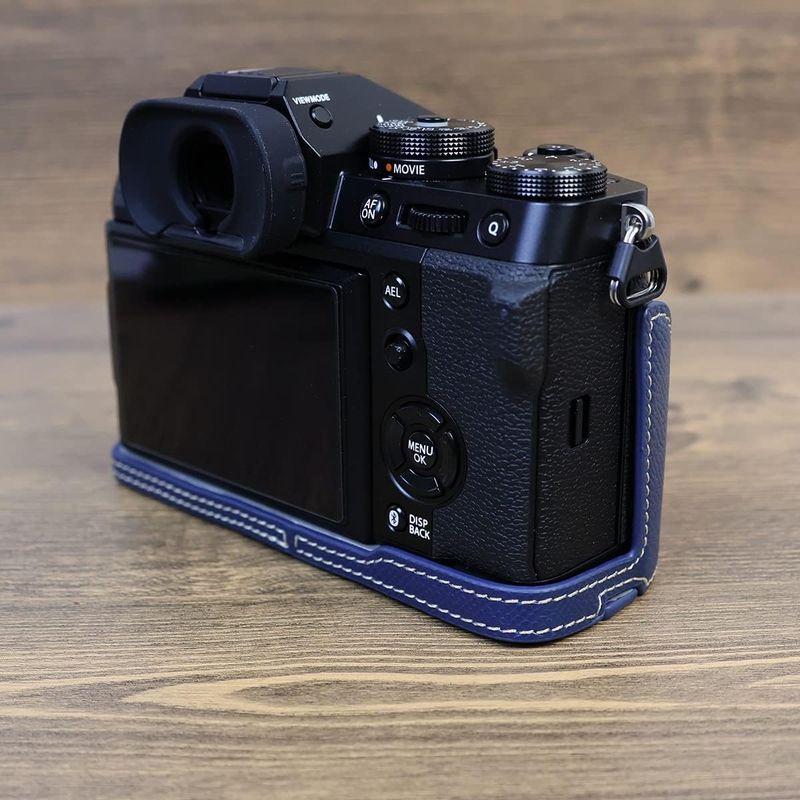 富士フイルム用 X-T5用 ケース FUJIFILM用 XT5用 カバーカメラケース ボディケース 三脚穴付き バッテリーの交換可能 PUレ｜hands-select-market｜08