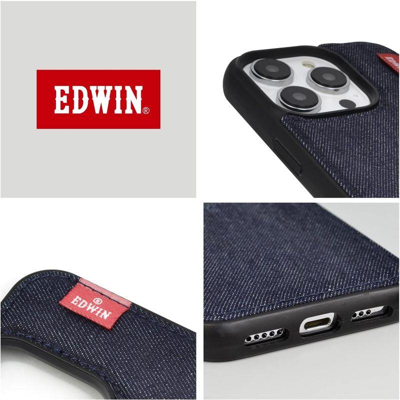 EDWIN 正規品 iPhone14 Pro ケース「 タグデニム/背面 」 デニム エドウィン アイフォン14プロ ブランド スマホケー｜hands-select-market｜02