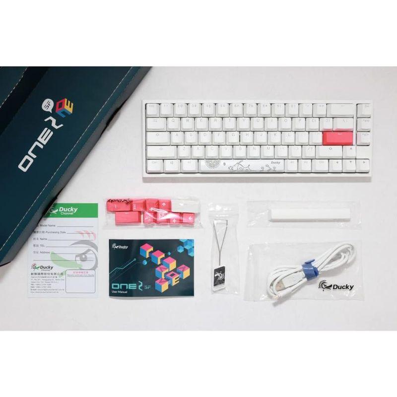 Ducky One 2 SF RGB ピュアホワイト RGB LED 65% ダブルショット PBT メカニカルキーボード (チェリーMX RGB LED One SF ピュアホワイト 65% ダブルショット PBT メカニカルキーボード チェリーMX