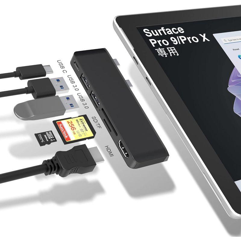 Surface Pro9 USBハブ 6-in-2拡張 マルチポート Thunerbolt4 USBC 4Kディスプレイ 40Gbpsデータ｜hands-select-market｜07